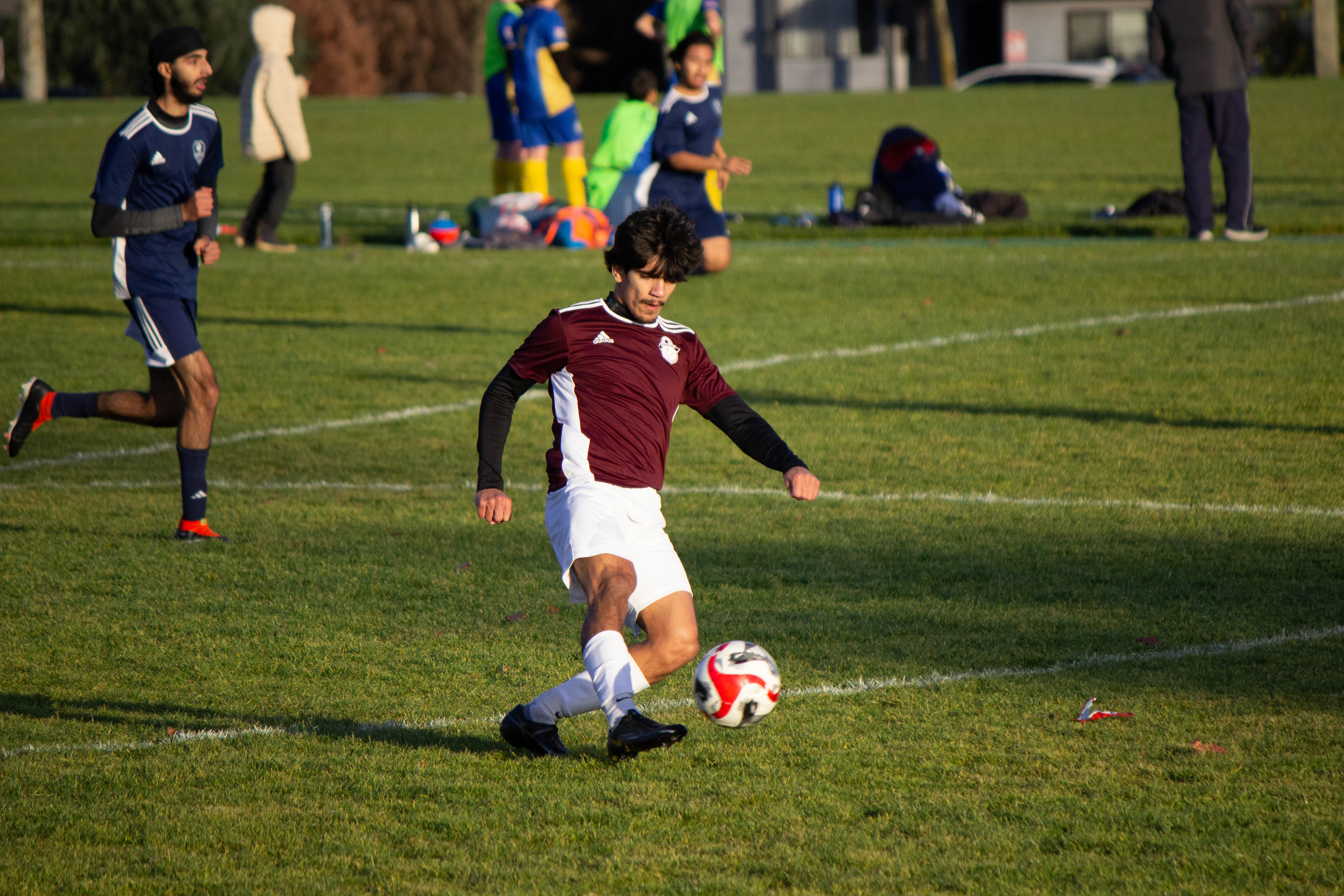 Player controlling the ball